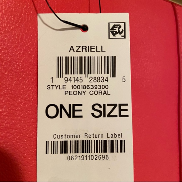 On 34Th Azriell Extra Large Tote Handbag Purse Peony Coral Color Lots Of Pockets - Picture 16 of 16